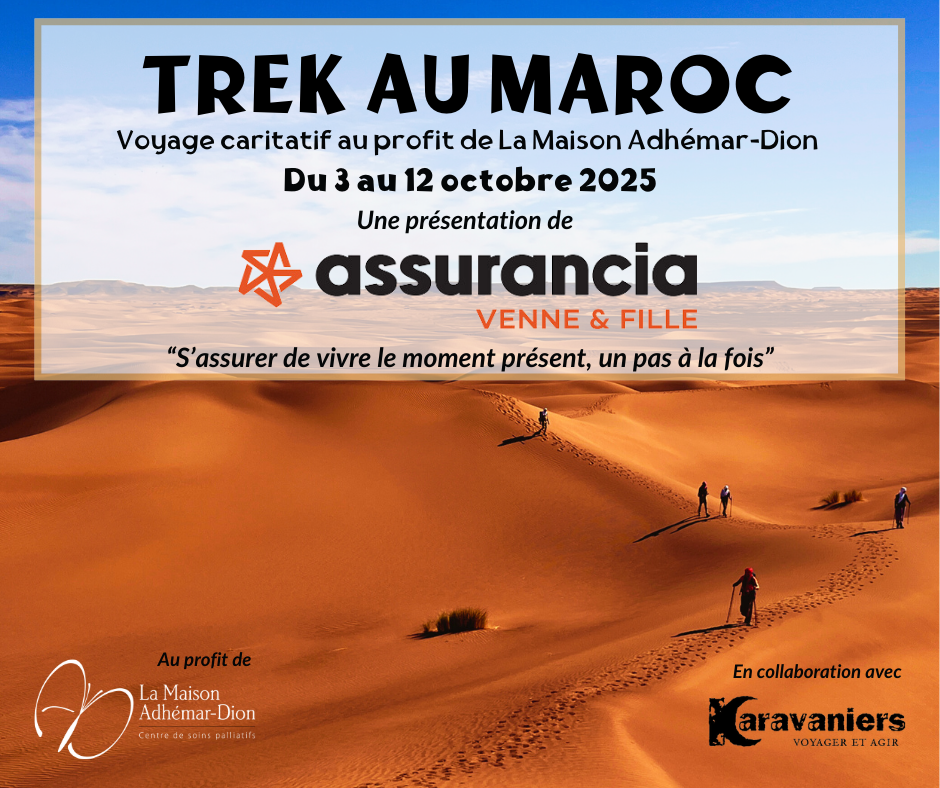 trek au maroc voyage caritatif expérience dans le désert